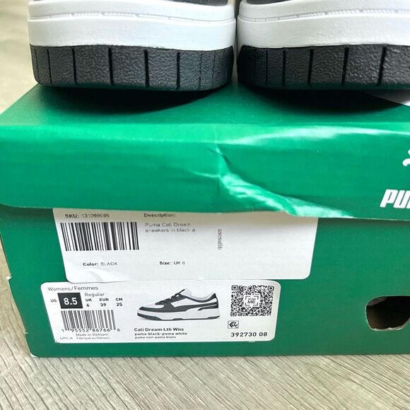 Puma Cali Dream Platform in Black and White size 8.5 women’s NEW! - Picture 5 of 11